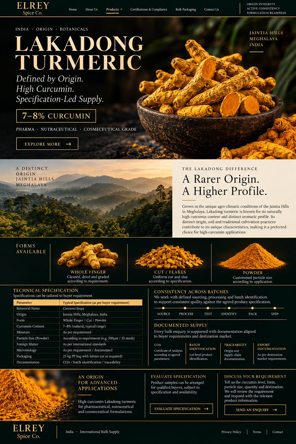 Lakadong Turmeric | ELREY Spice Co.